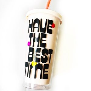 BAN.DO Have The Best Time Cold Cup Tumbler Pink